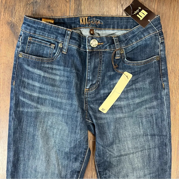 🆕 Kut from the Kloth Catherine Boyfriend Cuffed Jeans SZ 2 - Picture 4 of 8